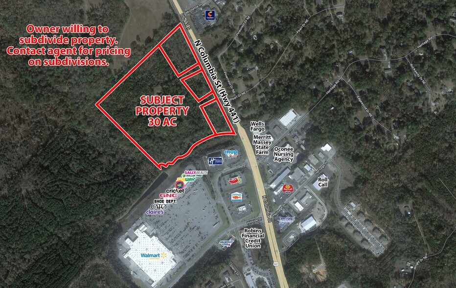 2610 N Columbia St, Milledgeville, GA à vendre - Aérien – Image 3 sur 3