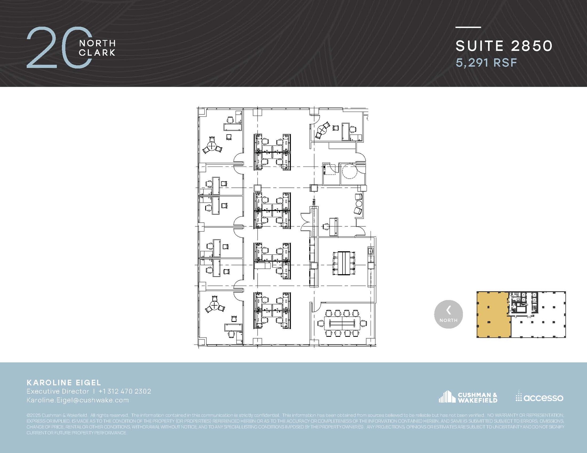 20 N Clark St, Chicago, IL à louer Plan d’étage– Image 1 sur 1