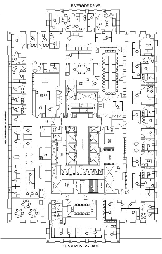 475 Riverside Dr, New York, NY à louer Plan d’étage– Image 1 sur 1