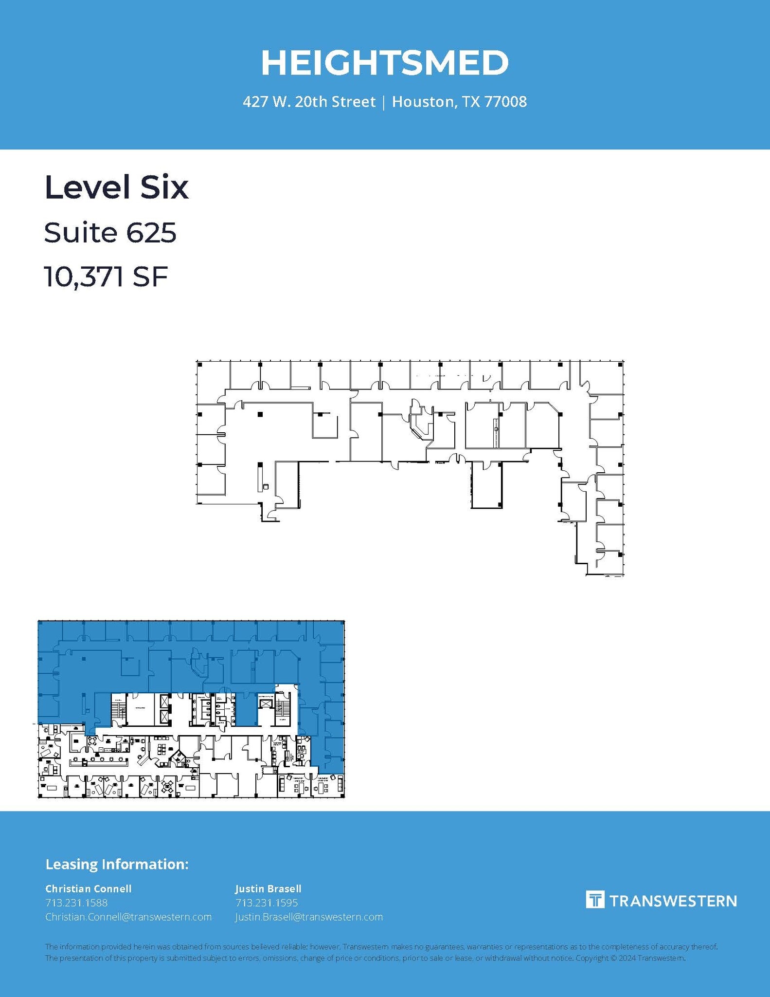 427 W 20th St, Houston, TX à louer Plan d’étage– Image 1 sur 1