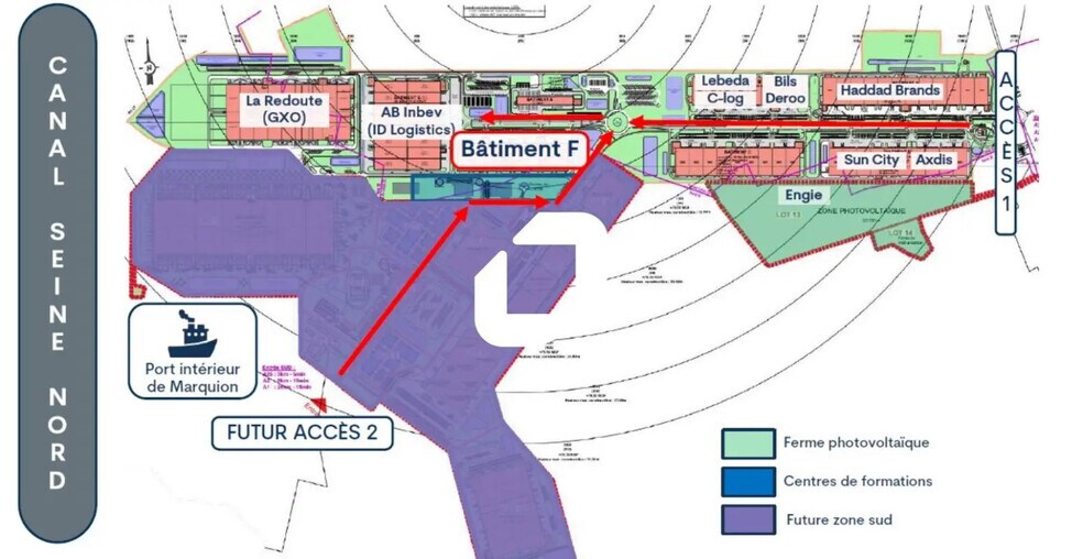 Bureau dans Épinoy à louer - Plan de site – Image 3 sur 6