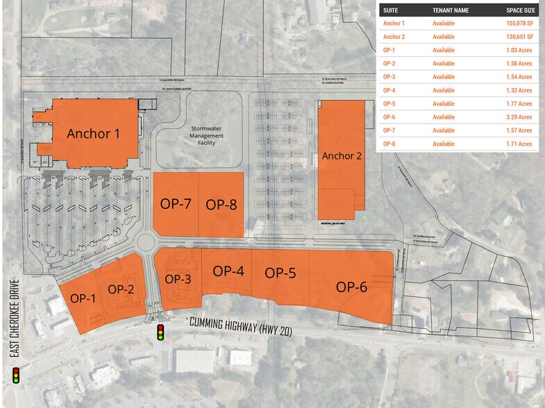 8181 Cumming Hwy, Canton, GA à louer - Plan de site – Image 2 sur 3