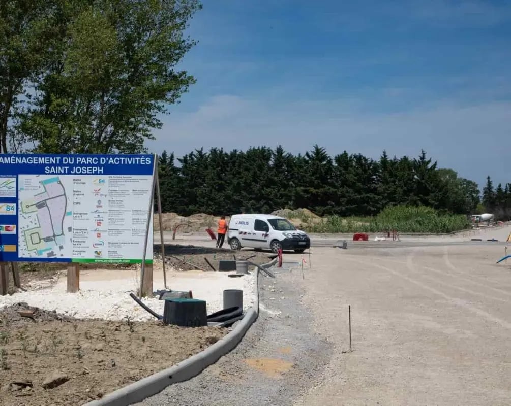 Terrain dans Le Thor à vendre Plan de site– Image 1 sur 2