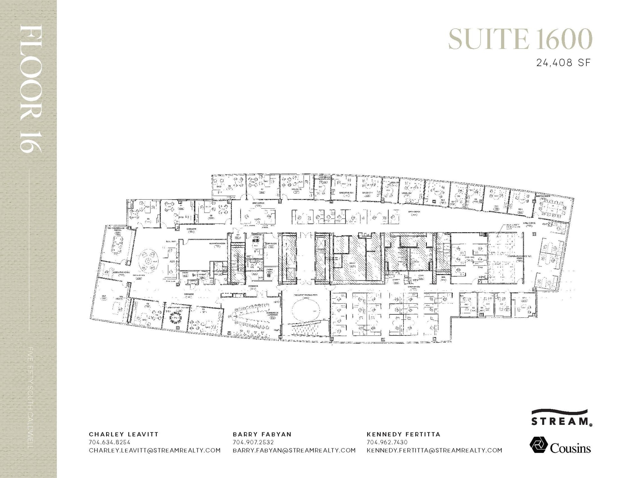 550 S Caldwell St, Charlotte, NC à louer Plan d’étage– Image 1 sur 1