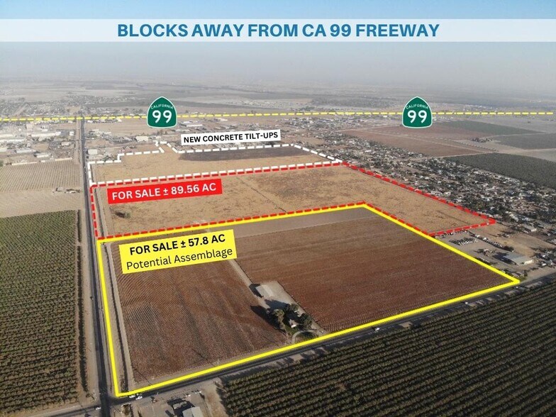 Paige Ave, Tulare, CA à vendre - Aérien – Image 2 sur 3