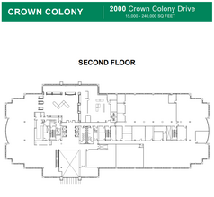 2000 Crown Colony Dr, Quincy, MA à louer Plan d’étage– Image 1 sur 1