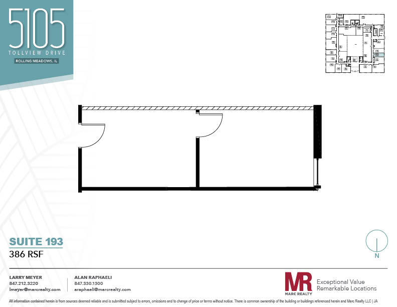 5105 Tollview Dr, Rolling Meadows, IL à louer Plan d’étage– Image 1 sur 1