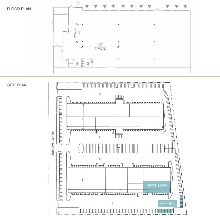 21840-21858 76th Ave S, Kent, WA à louer Plan d’étage– Image 1 sur 1