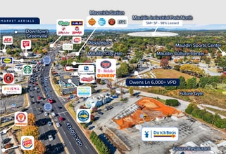 203 S Main St, Mauldin, SC - Vue aérienne  vue de carte - Image1