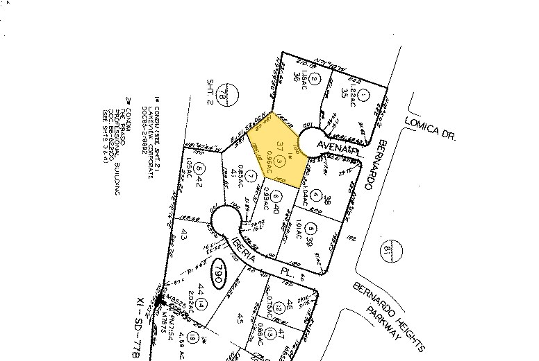 11665 Avena Pl, San Diego, CA à louer - Plan cadastral – Image 2 sur 6