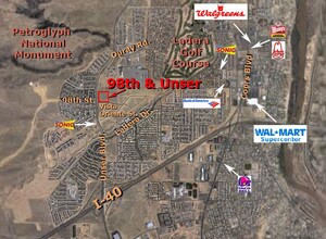 2800 Unser Blvd NW, Albuquerque, NM - VUE AÉRIENNE vue de carte