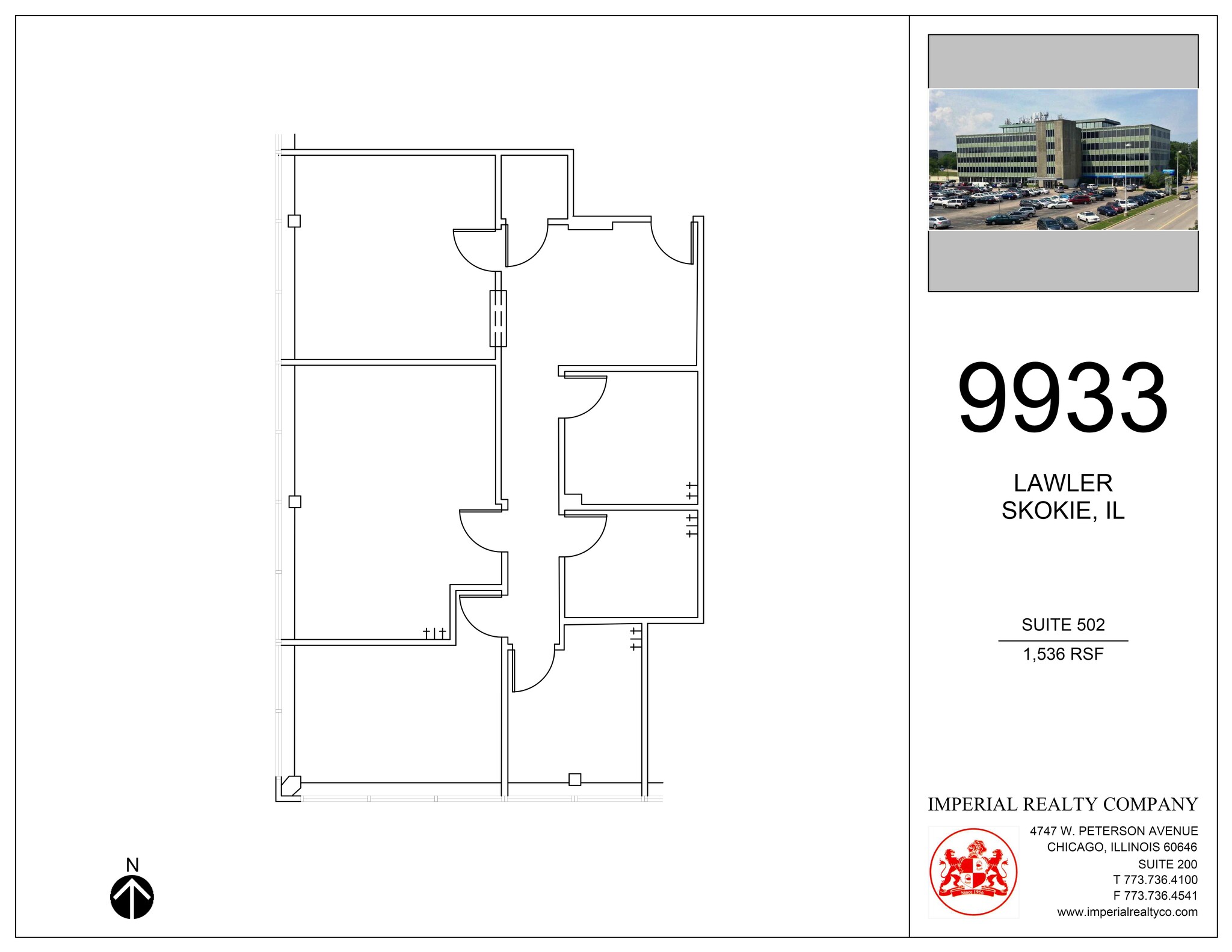 9933 Lawler Ave, Skokie, IL à louer Plan de site– Image 1 sur 1