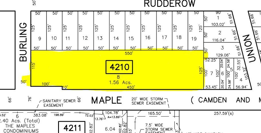 7407 Maple Ave, Pennsauken, NJ à louer - Plan cadastral – Image 2 sur 8
