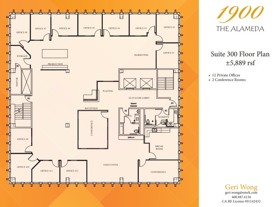 1900 The Alameda, San Jose, CA à louer Plan d’étage– Image 1 sur 1