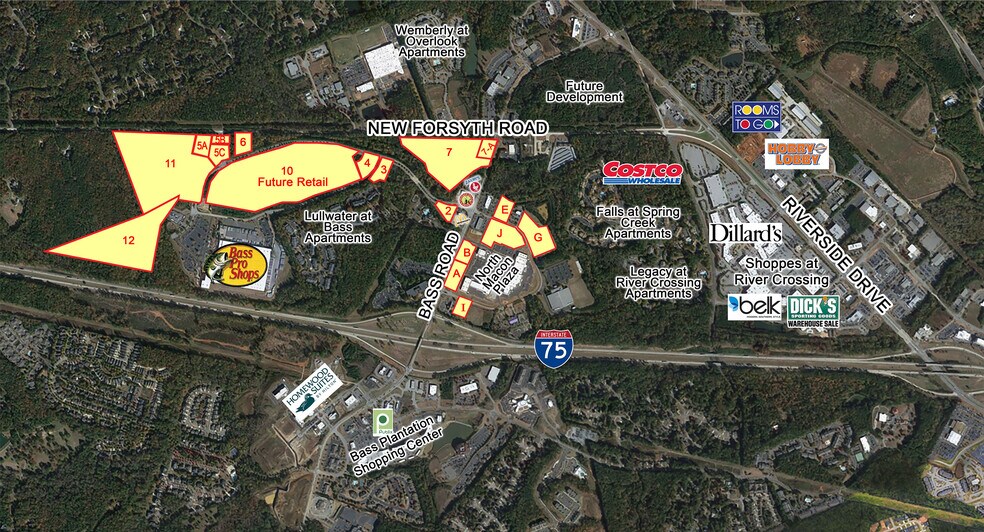 Bass, Macon-Bibb, GA à vendre - Aérien – Image 2 sur 5