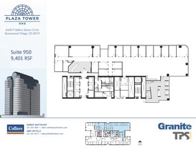 6400 S Fiddlers Green Cir, Greenwood Village, CO à louer Plan d’étage– Image 1 sur 2