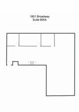 1801 Broadway, Denver, CO à louer Plan d’étage– Image 1 sur 1