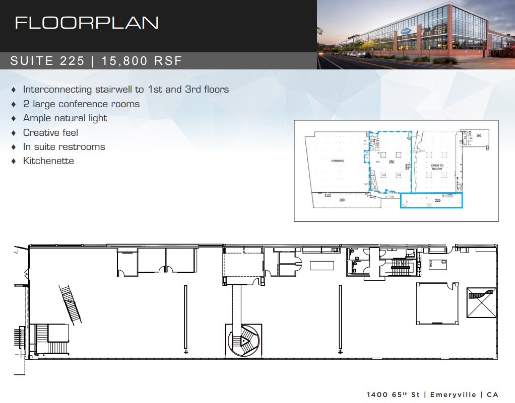 1400 65th St, Emeryville, CA à louer Plan d’étage– Image 1 sur 1