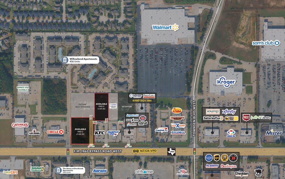 NWQ FM 1960 Bypass Road West and Townsen Blvd, Humble, TX à louer - Photo de l’immeuble – Image 3 sur 4