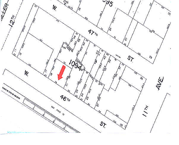 621-625 W 46th St, New York, NY à louer - Plan cadastral – Image 2 sur 7