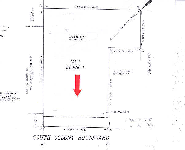 5313 S Colony Blvd, The Colony, TX à louer - Plan cadastral – Image 2 sur 8