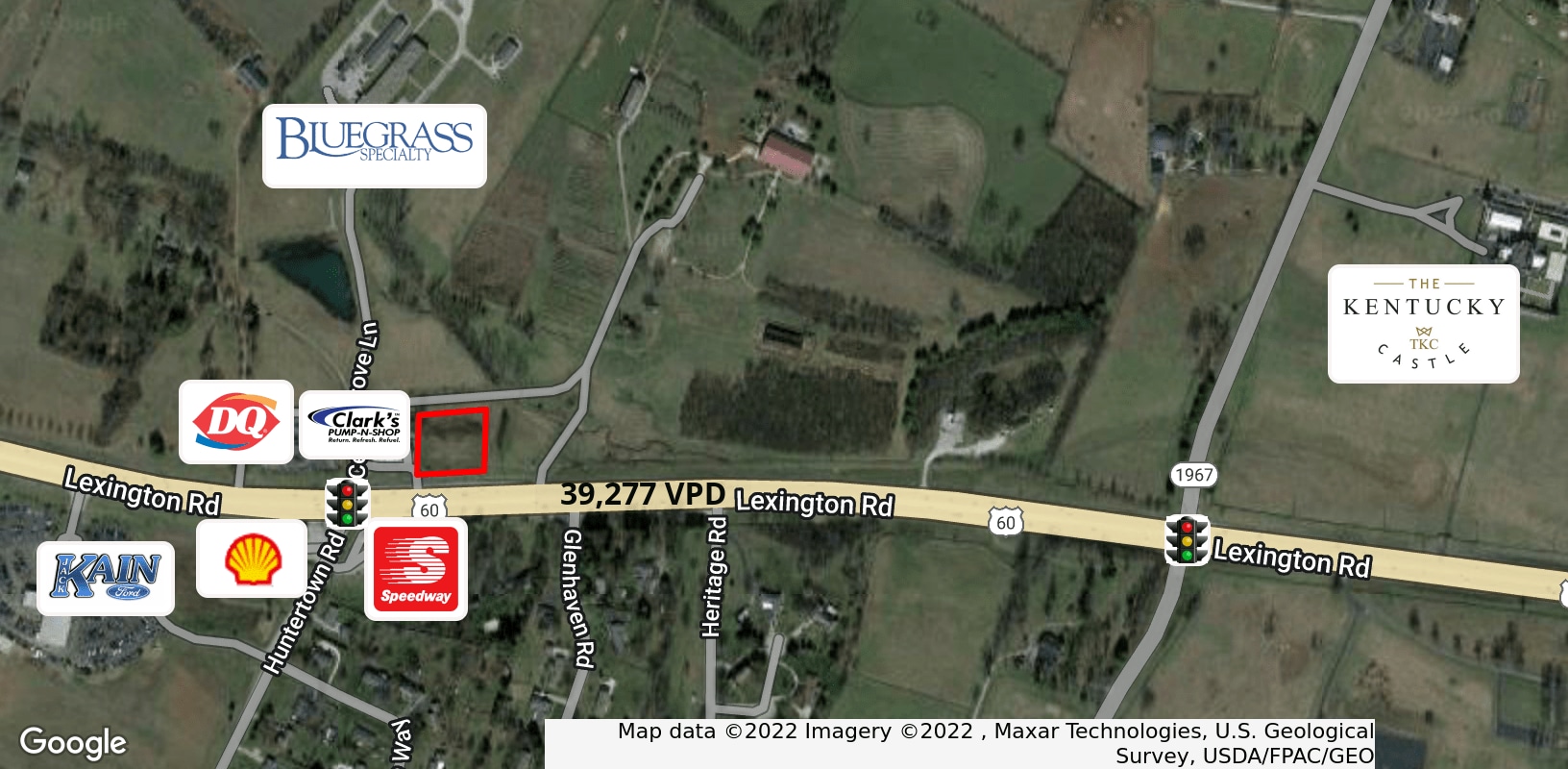 3620 Lexington Rd, Versailles, KY à vendre Aérien– Image 1 sur 3