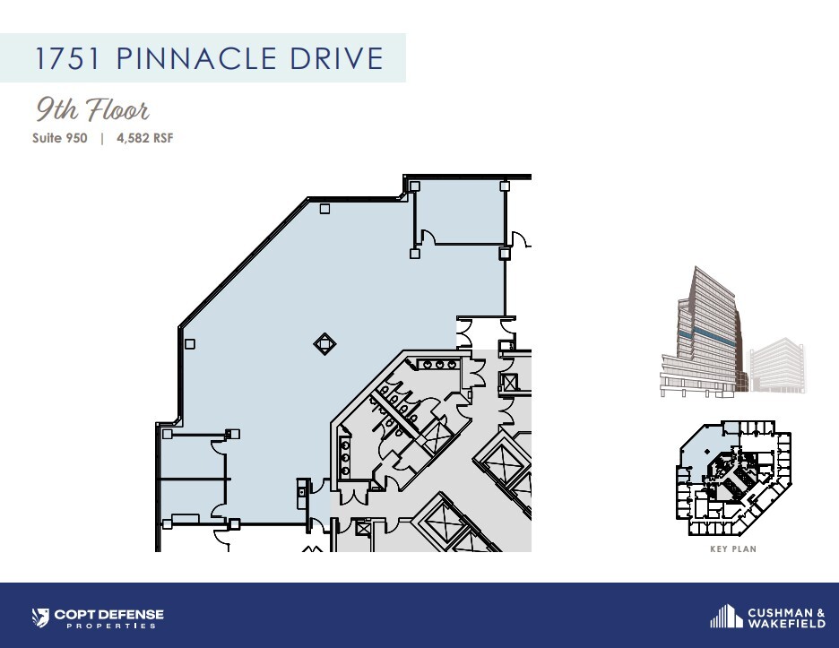 1751 Pinnacle Dr, McLean, VA à louer Plan d’étage– Image 1 sur 1