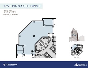 1751 Pinnacle Dr, McLean, VA à louer Plan d’étage– Image 1 sur 1