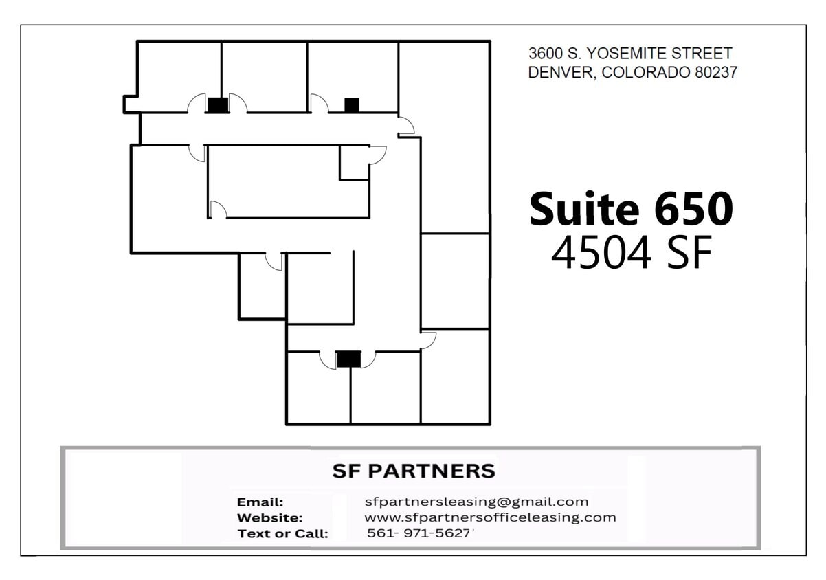 3600 S Yosemite St, Denver, CO à louer Plan d’étage– Image 1 sur 1