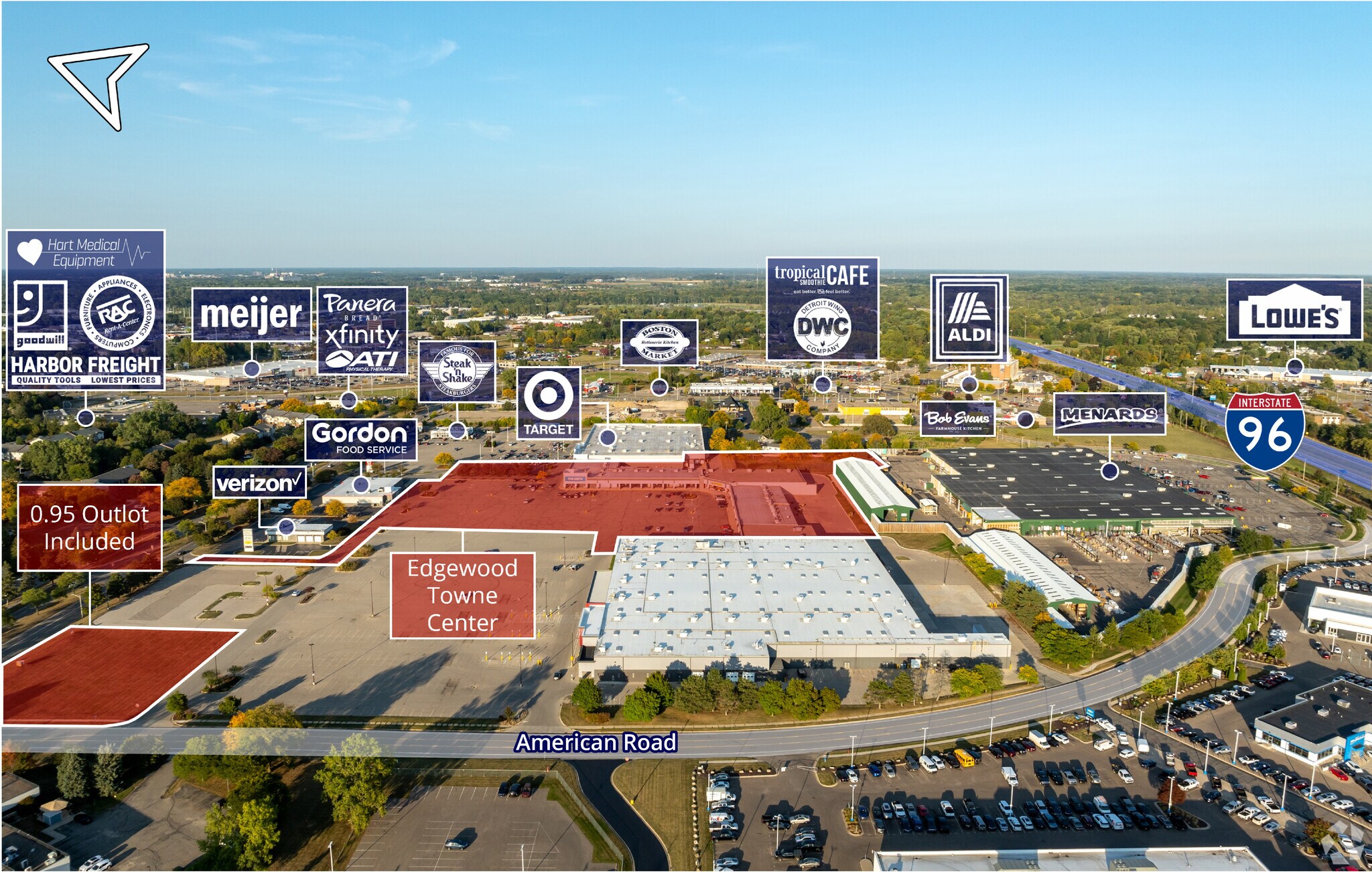 438-462 E Edgewood Blvd, Lansing, MI à vendre Photo de l’immeuble– Image 1 sur 9
