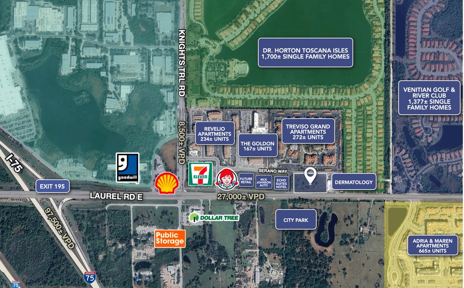 Laurel Rd and Mirasol Blvd, Nokomis, FL à louer - Aérien – Image 2 sur 5
