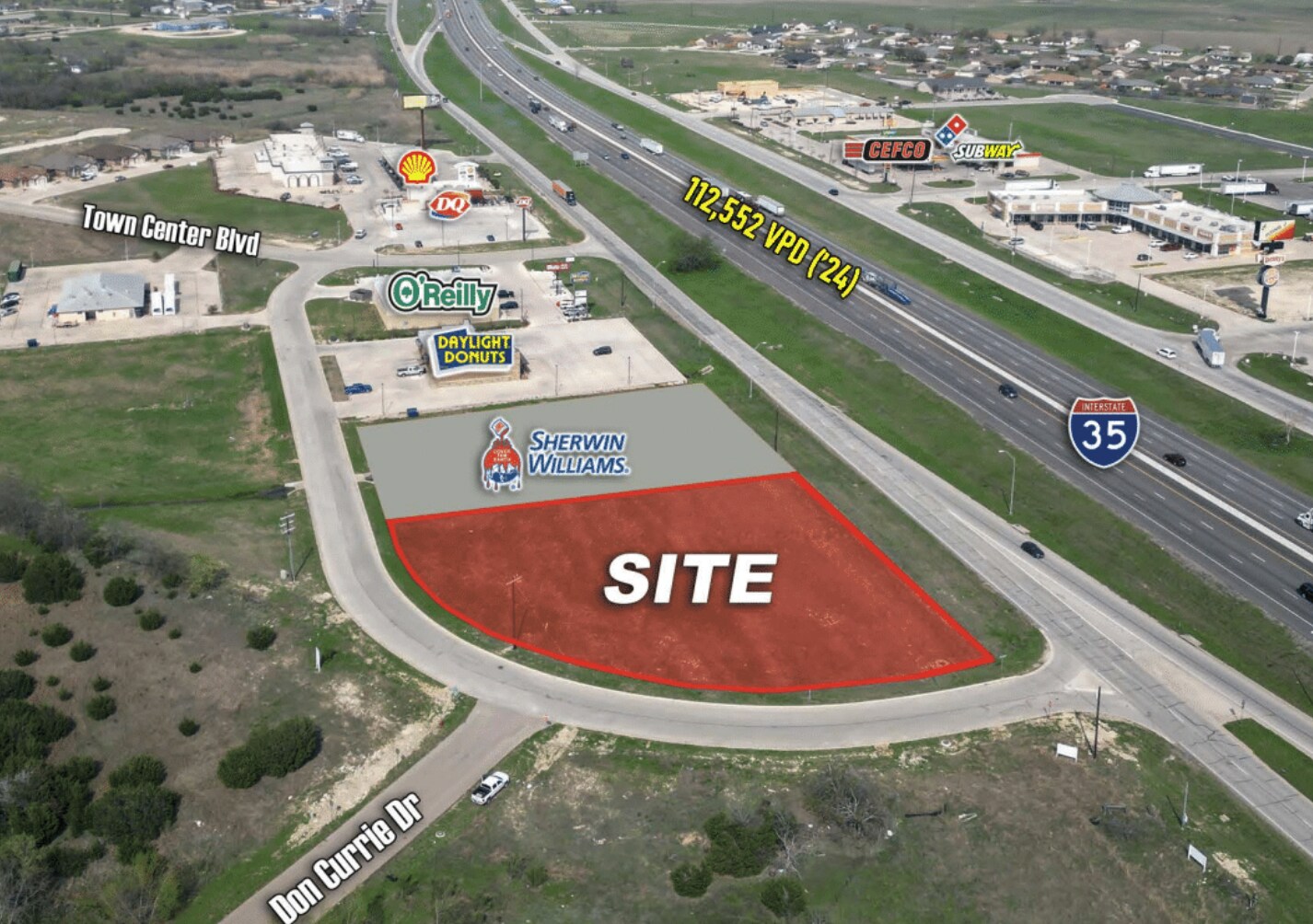 547 Town Center, Jarrell, TX à vendre Photo principale– Image 1 sur 5