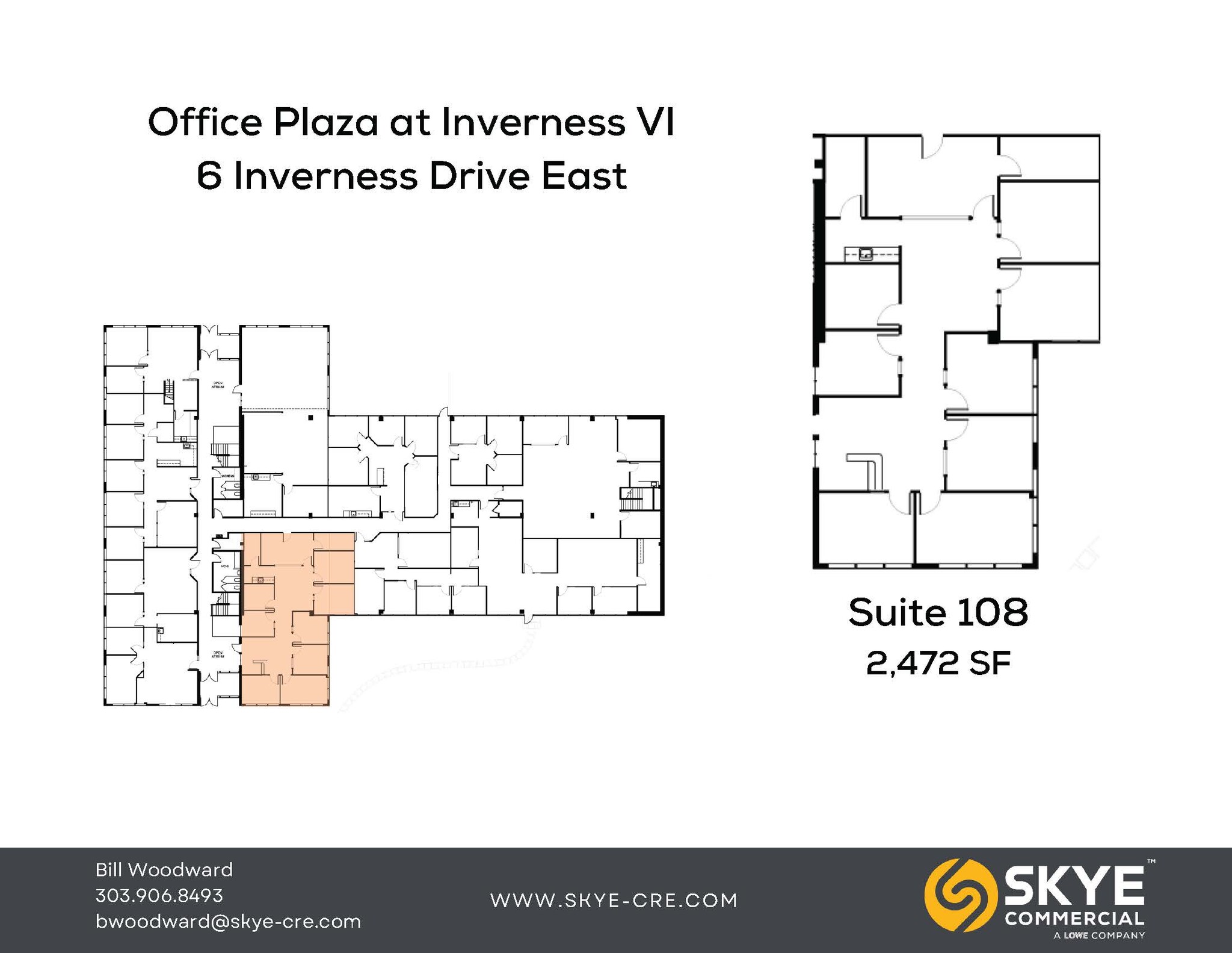 6 Inverness Ct E, Englewood, CO à louer Plan d’étage– Image 1 sur 1