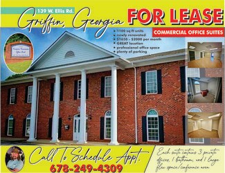 Plus de détails pour 139 W Ellis Rd, Griffin, GA - Bureau à louer