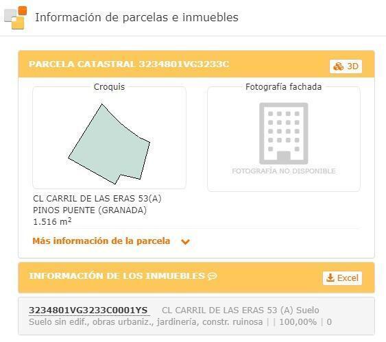 Calle Carril de las Eras, 1, Pinos Puente, Granada à vendre - Plan de site – Image 3 sur 3
