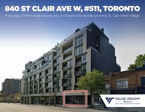 840 Saint Clair Ave W, Toronto, ON à louer Photo de l’immeuble– Image 2 sur 4