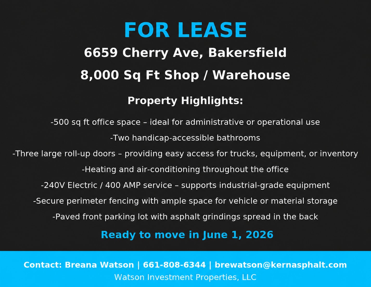 6659 Cherry ave, Bakersfield, CA à louer Photo intérieure– Image 1 sur 7