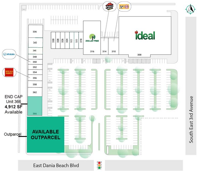 308-370 E Dania Beach Blvd, Dania, FL à louer - Photo de l’immeuble – Image 2 sur 11