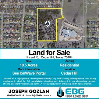 Plus de détails pour 975 Pickard Dr, Cedar Hill, TX - Terrain à vendre