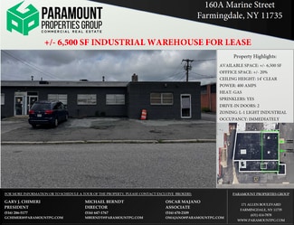 Plus de détails pour 160 Marine St, Farmingdale, NY - Industriel/Logistique à louer