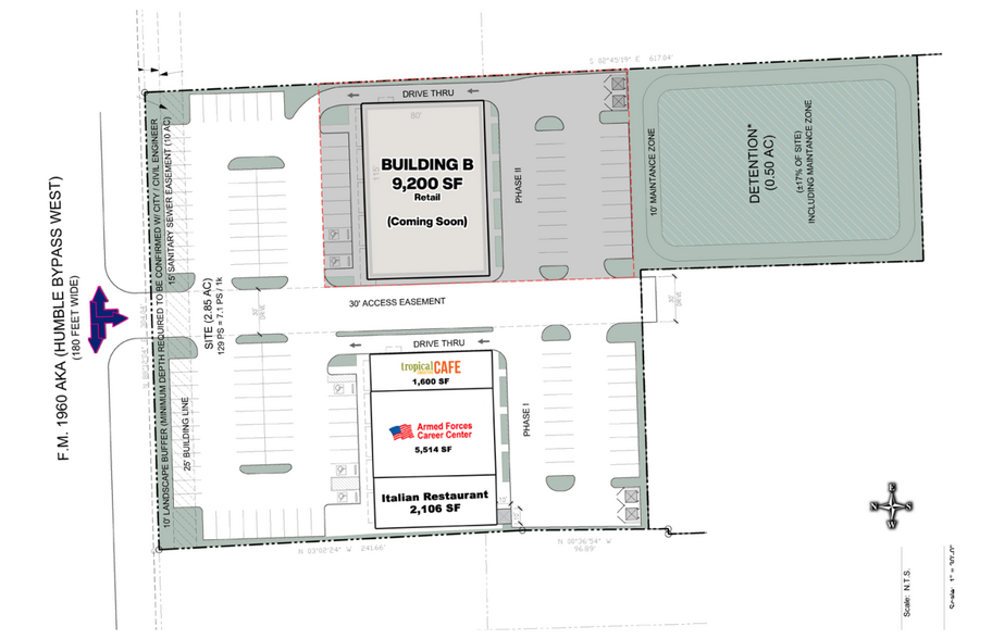 FM-1960 & Deerbrook Park Blvd, Humble, TX à louer - Plan de site – Image 2 sur 5