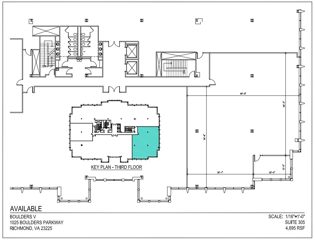 7501 Boulder View Dr, North Chesterfield, VA à louer Plan d’étage– Image 1 sur 1