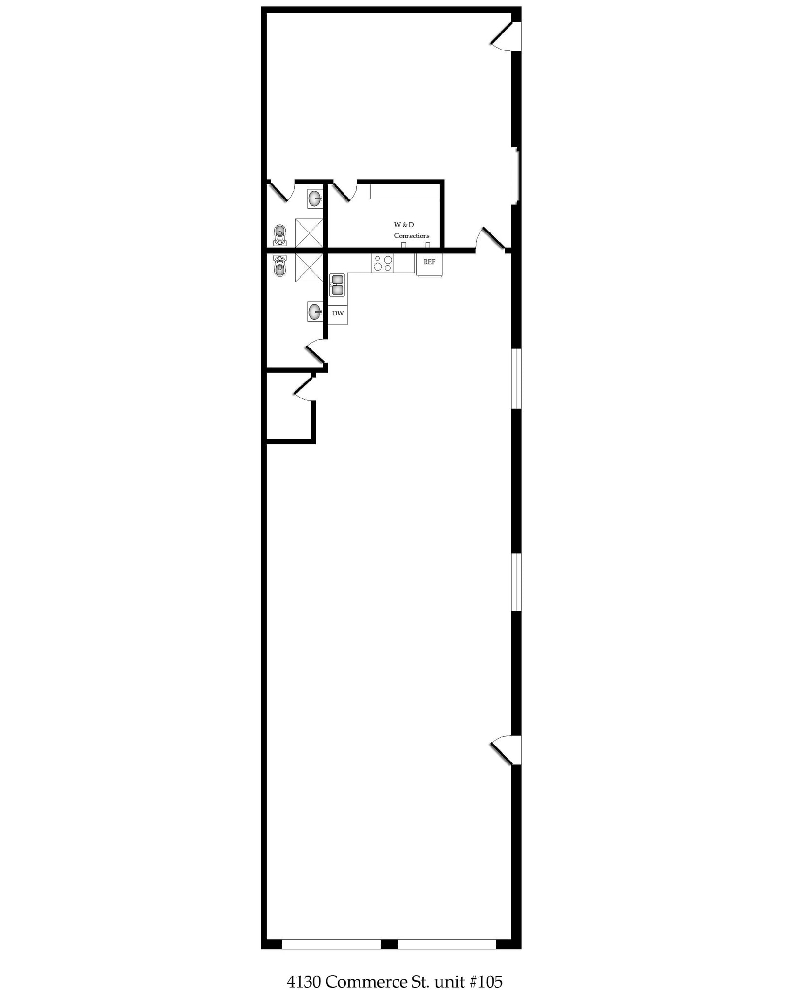 4121 Commerce St, Dallas, TX à louer Plan d’étage– Image 1 sur 1
