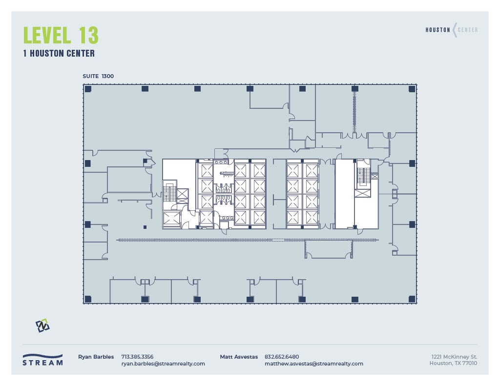 1221 McKinney St, Houston, TX à louer Plan d’étage– Image 1 sur 1