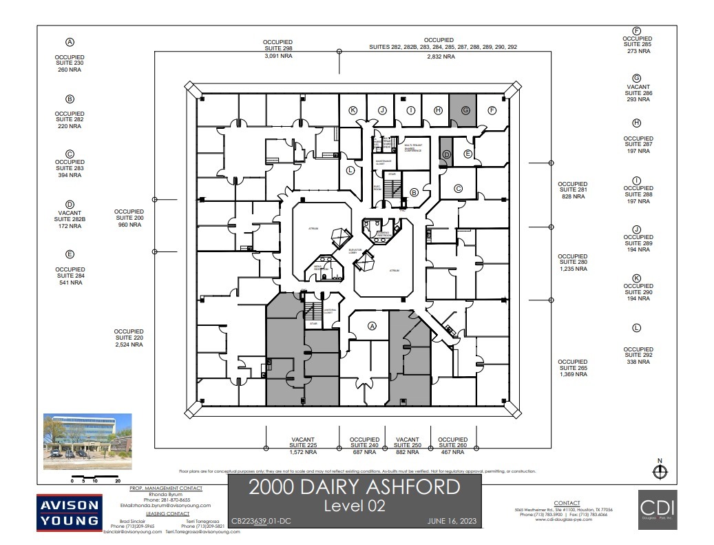 2000 S Dairy Ashford Rd, Houston, TX à louer Plan d’étage– Image 1 sur 1