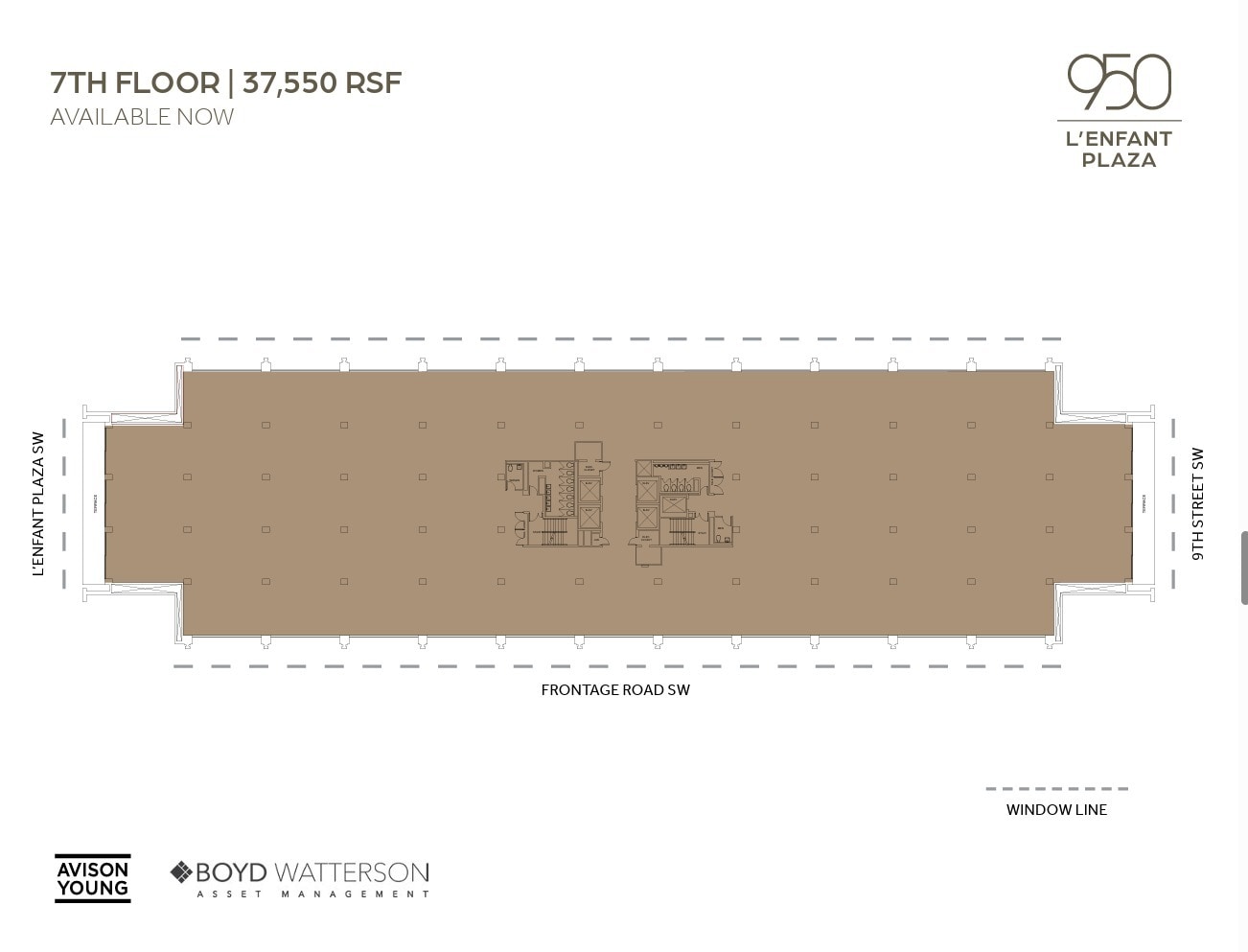 950 L'Enfant Plz SW, Washington, DC à louer Plan d’étage– Image 1 sur 1