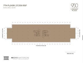 950 L'Enfant Plz SW, Washington, DC à louer Plan d’étage– Image 1 sur 1