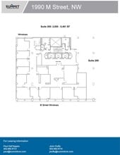1990 M St NW, Washington, DC à louer Plan d’étage– Image 2 sur 2