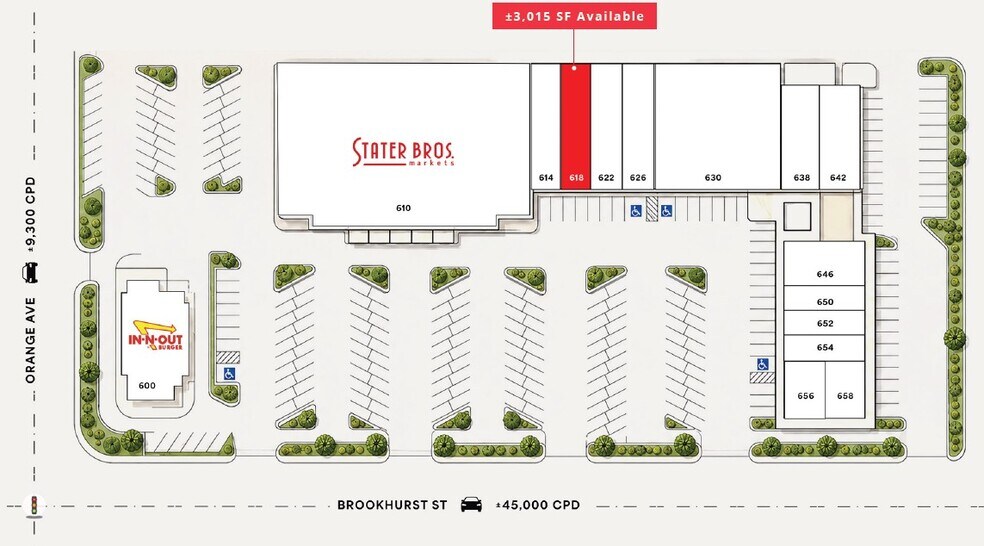 610-642 S Brookhurst St, Anaheim, CA à louer - Photo de l’immeuble – Image 3 sur 8