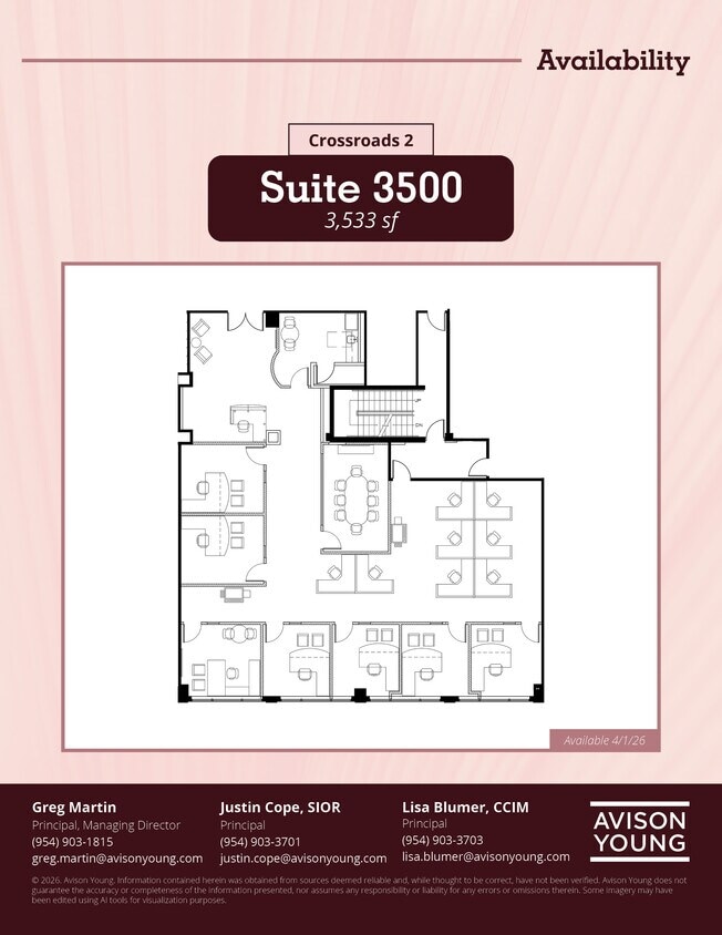 8201 Peters Rd, Plantation, FL à louer Plan d’étage– Image 1 sur 1